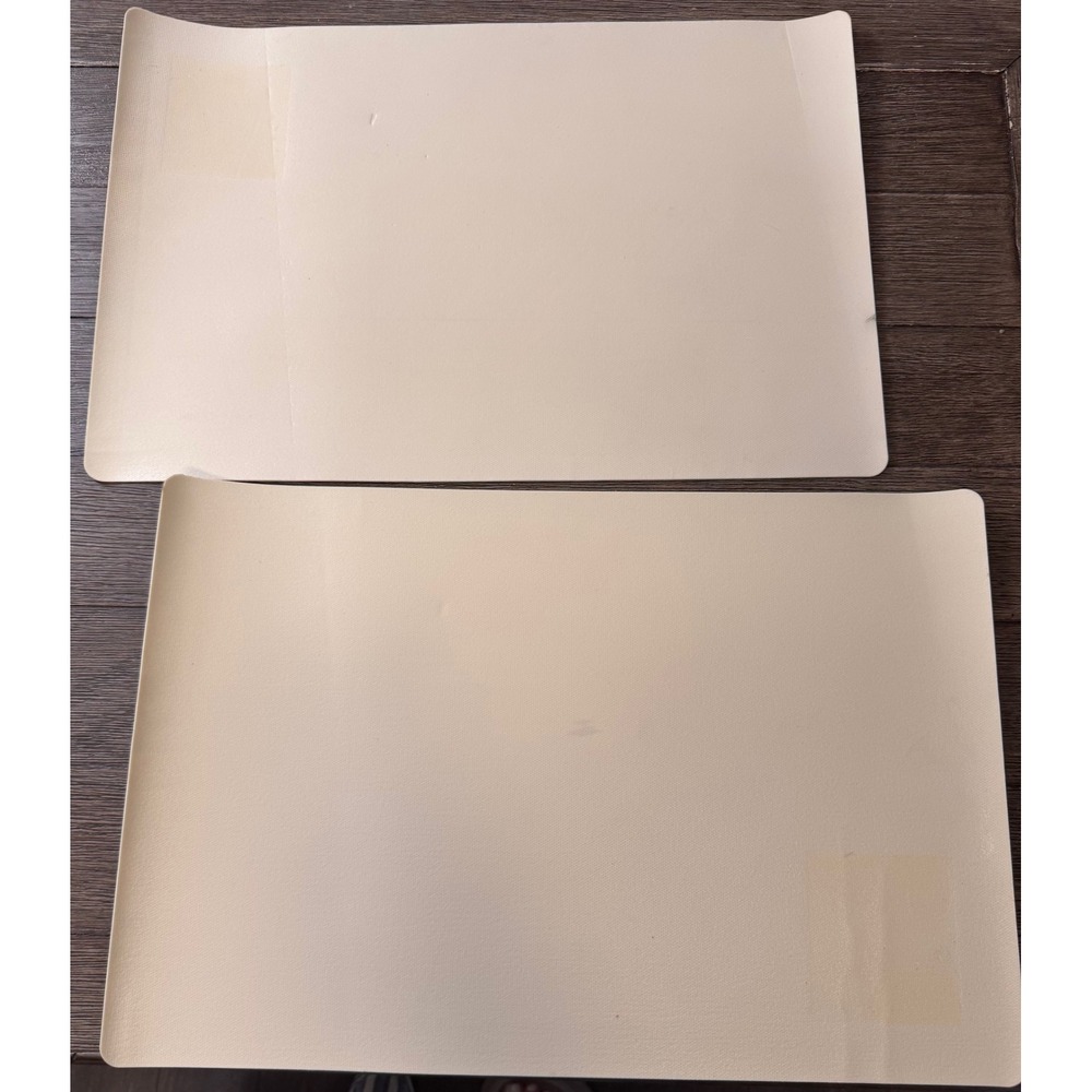 Coffee Cup Placemats Set of 2 Cream Brown Y2K Clock Floral Decor Gilmore Girls - Picture 3 of 3